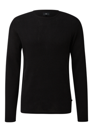 Sweter z dzianiny z fakturą