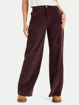 Roxy Spodnie materiałowe Surf On Cloud Cord ERJNP03678 Brązowy Regular Fit