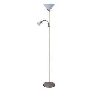 Lampa podłogowa Action chrom biała
