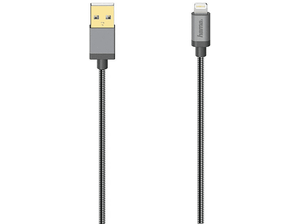 Kabel HAMA Premium USB 2.0 A - Lighting 0,75 m Szary