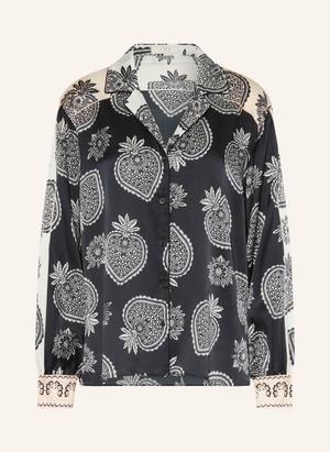 Ivi Collection Bluzka Z Jedwabiu blau