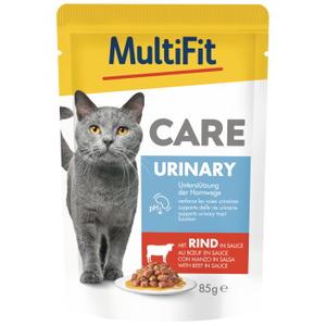 MultiFit Care Urinary mokra karma dla dorosłych kotów Wołowina 24x85 g