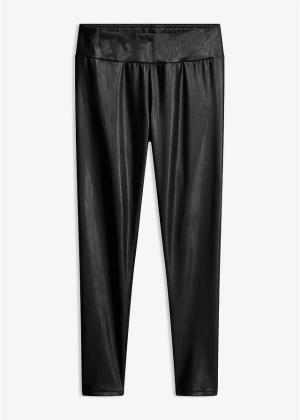 Legginsy termiczne z imitacji skóry