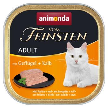 animonda Vom Feinsten mokra karma dla kota, Adult, Drób i cielęcina 32x100 g