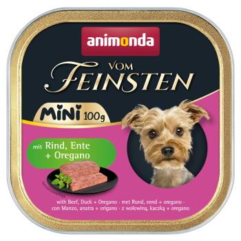 animonda Vom Feinsten karma mokra dla psa, Adult, Mini 32x100 g Wołowina i kaczka