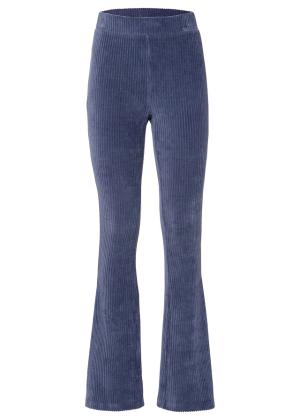 Legginsy z poszerzanymi nogawkami z imitacji sztruksu