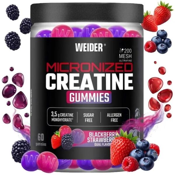 Weider Micronized Creatine Gummies 60 szt KREATYNA W ŻELKACH MONOHYDRAT