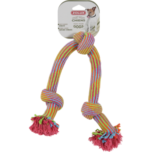 Zabawka sznurowa 3 węzły kolorowa 48 cm ZOLUX