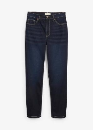 Dżinsy cropped, high waist, straight