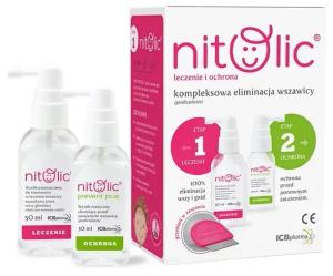 Pipi NITOLIC ZESTAW LECZENIE I OCHRONA PRZED WSZAWICĄ ICB + GRZEBIEŃ