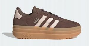 40 Buty damskie Adidas VL Court Bold brązowe KK4502 Sneakers