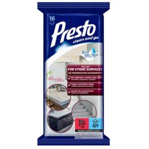 Presto Nawilżane Ściereczki Do Czyszczenia Powierzchni Kamiennych 16 Sztuk