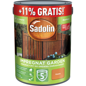 Impregnat dekoracyjny do drewna ogrodowego Sadolin Garden Piniowy 5,55 l