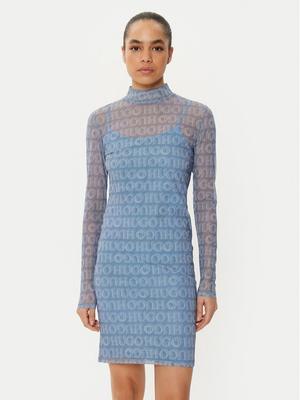 HUGO Sukienka codzienna Noella 50534704 Niebieski Slim Fit