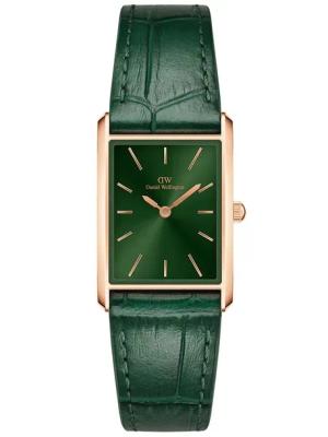 ZEGAREK DAMSKI DANIEL WELLINGTON Bound Crocodile Emerald Rose Gold 22mm DW0
