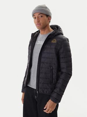 Kappa Kurtka przejściowa Logo Astrom 34243TW Czarny Slim Fit