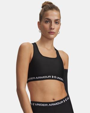 UNDER ARMOUR Biustonosz sportowy Mid Crossback czarny (L)