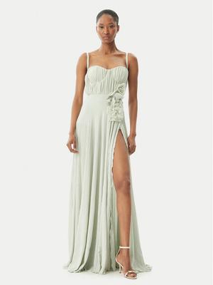 Elisabetta Franchi Sukienka wieczorowa AB-R22-52E2 Zielony Regular Fit