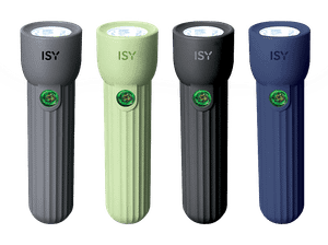 Latarka ISY IFL-400 Szary, Zielony, Czarny, Niebieski