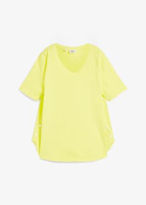 Szeroki T-shirt z bawełny organicznej