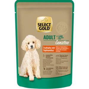 SELECT GOLD mokra karma dla psa Sensitive Adult Indyk z topinamburem 12x100 g