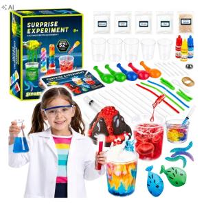 MAŁY CHEMIK 52 EKSPERYMENTY NAUKOWE ZESTAW EDUKACYJNY WULKAN DLA DZIECI