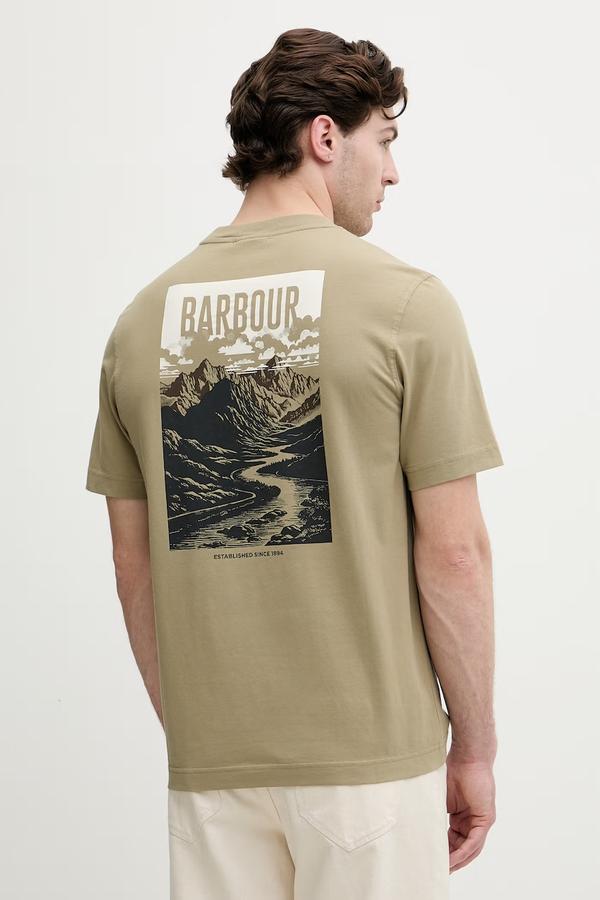 Barbour T-shirt męski bawełniany