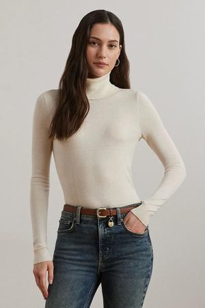 Lauren Ralph Lauren sweter z domieszką jedwabiu