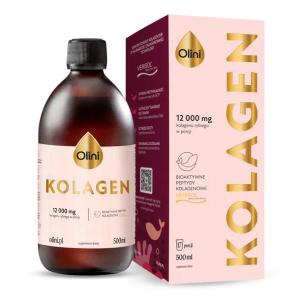 Olini Kolagen Rybi w Płynie VERISOL 12000mg Witamina C Cynk Biotyna 500 ml