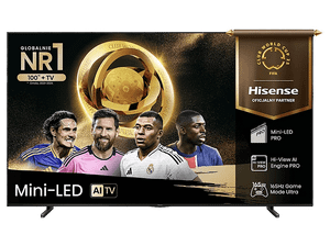 Telewizor ULED Mini LED HISENSE 100U8Q 100" 4K 165Hz VIDAA Smart OS Hi-View AI Engine Pro Czarny