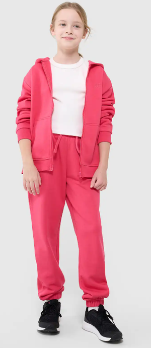 4F bluza rozpinana dla dziewczynki 4FJWSS25TSWSF1853 różowa (158)