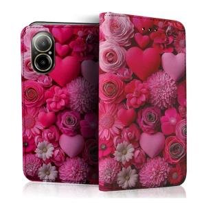 ETUI Z KLAPKĄ NA TELEFON REALME C67 CASE PORTFEL WZORY SZKŁO SZYBKA