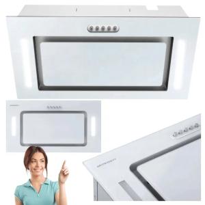 Okap Kuchenny Podszafkowy 52 cm Pochłaniacz 3-Stopniowy LED Biały Berdsen