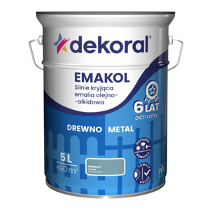 Emalia olejno-alkidowa EMAKOL Popielaty 5 l Dekoral