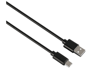 Kabel HAMA USB-C USB-A 2.0 (wtyk-wtyk) 0,9m Czarny