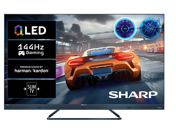 PRODUKT PO EKSPOZYCJI - Telewizor QLED SHARP 50FQ8EG 50'' 4K 144Hz Google TV Quantum Dot