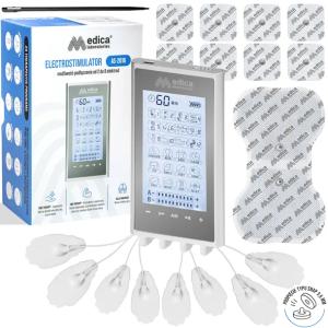ELEKTROSTYMULATOR MIĘŚNI MASAŻER TENS EMS ELEKTROTERAPIA 17 szt. ELEKTRODY