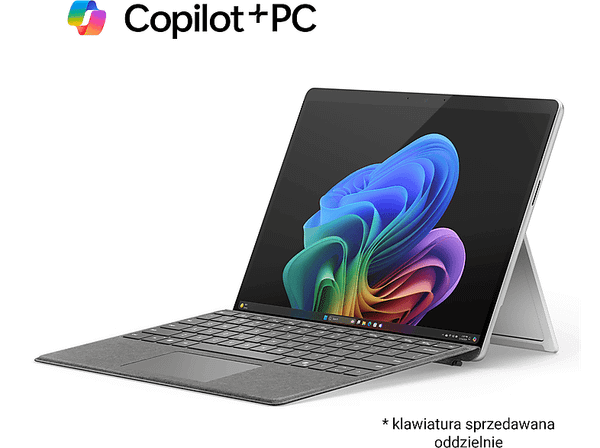PRODUKT PO EKSPOZYCJI - Laptop/Tablet 2w1 MICROSOFT Surface Pro, Copilot+ PC, 11. edycja, 13 LCD Snapdragon X Plus/16GB/256GB SSD Platynowy