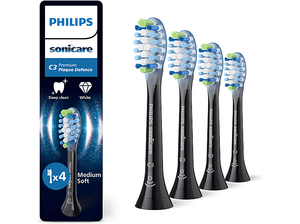 Końcówki do szczoteczki PHILIPS SONICARE Premium Plaque Defence HX9044/88 4szt. Czarny