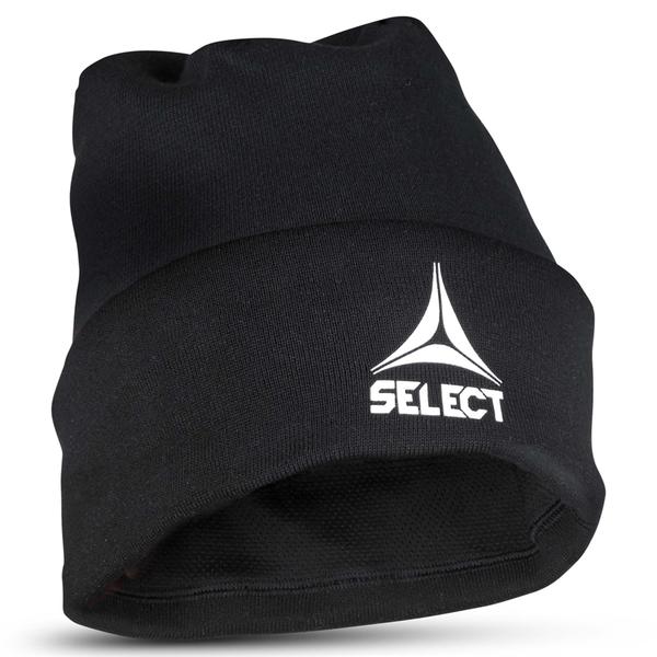 SELECT czapka treningowa do biegania i piłki nożnej czarna (one size)