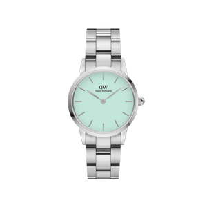 Daniel Wellington DW Watch Iconic Link Mint Silver 28mm