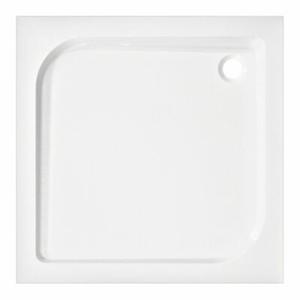 Brodzik akrylowy Victor Plus 90 x 90 cm kwadratowy biały Kerra