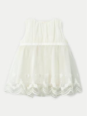 NAME IT Sukienka elegancka Demille 13240057 Écru Regular Fit