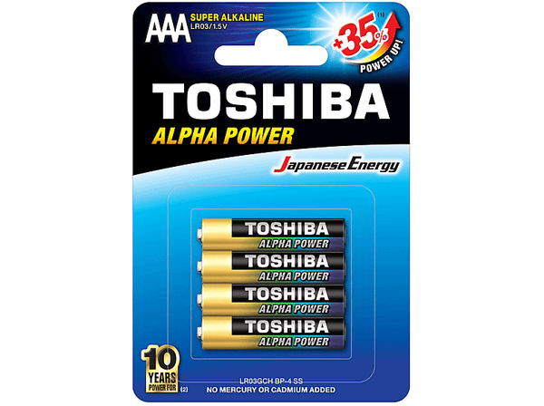 Baterie TOSHIBA Alpha Power AAA 4szt.