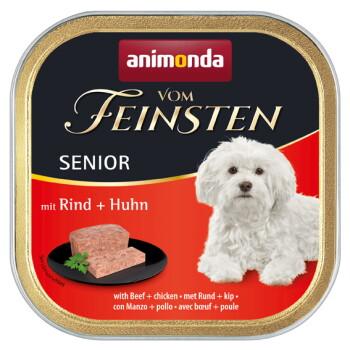 animonda Vom Feinsten mokra karma dla psa, Senior Wołowina i kurczak 22x150 g
