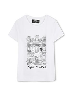 Karl Lagerfeld Kids T-Shirt Z30494 D Biały Regular Fit