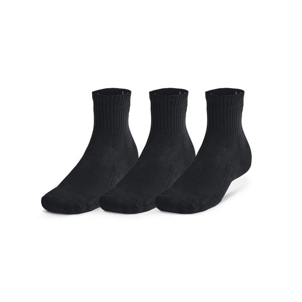 UNDER ARMOUR skarpetki bawełniane unisex 3 pak czarne (M)
