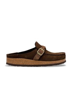 Birkenstock klapki mules damskie zamszowe Buckley