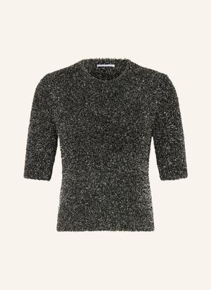 Mrs & Hugs Sweter Z Dzianiny Z Brokatową Przędzą schwarz
