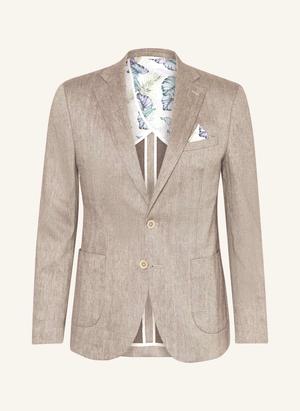 Paul Marynarka Garniturowa Slim Fit Z Dodatkiem Lnu braun